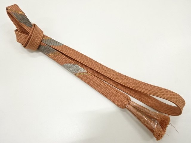 JAPANESE KIMONO / UNUSED HAND-TIED OBIJIME